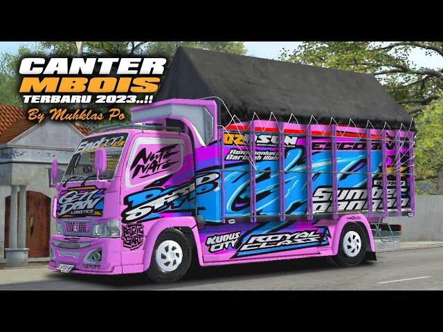 SHARE!! MOD TRUCK CANTER MBOIS TERBARU 2023 BY MUKHLAS || MOD BUSSID TERBARU class=