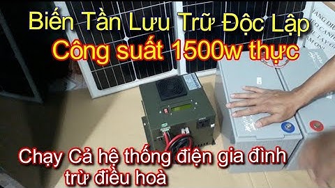 ❤ Biến Tần Lưu Trữ Độc Lập 2000va - 1.5kw 👉 Hệ Nhỏ Nhưng Có Võ - Shop Solar