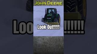Camera Man Gets Buried By John Deere Snowplow