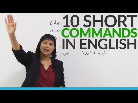 Learn 10 Easy English Commands