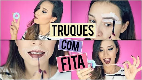 Como fazer sobrancelha usando fita?