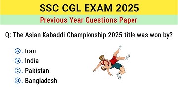 SSC CGL-EXAMEN 2025 | SSC CGL-vragen van voorgaande jaren | SSC CGL-vragen