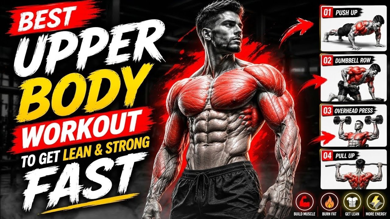 Best Upper Body Workout to Get Lean & Strong FAST - YouTube