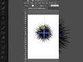 Pink Spiky Burst Effect in Illustrator | #shorts