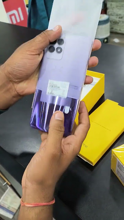 Realme 8i unboxing first look design purple