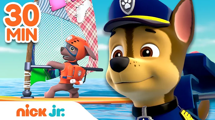 PAW Patrol Beach & Ocean Rescues!  | 30 Minute Com...
