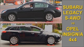 Subaru Legacy S-AWD vs Opel Insignia AWD - 4x4 tests on rollers