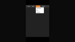 Dropdown Navbar UI 🔥 | HTML CSS
