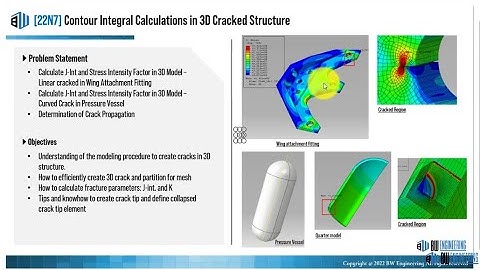 #ABAQUS_Tutorial | Contour integral calculation in 3D Cracked Part | 22N7