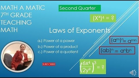 Laws of Exponents (Power Rule)