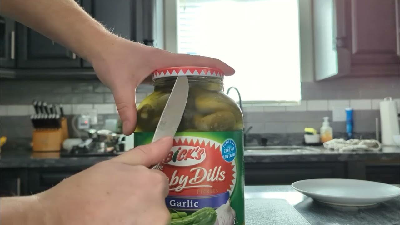 How To Open A Pickle Jar With A Knife How to Easily Open a Pickle Jar (Life Hack!) - YouTube