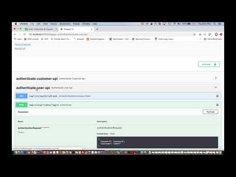 Shopizer API authentication in Swagger UI