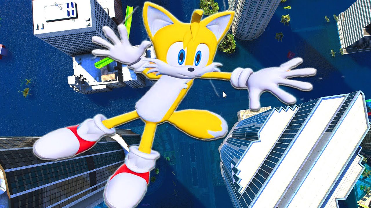 GTA 5 Sonic Tails Water Ragdolls Slow Motion Fails Euphoria Physics ...