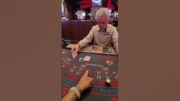 Thumbnail of $1000 hand of baccarat on the Banker #casinofun #comedy #baccarat #blackjack