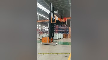 3-Way Electric Pallet Stacker for Very Narrow Aisle #forklift #VNA #efork #manufacturer