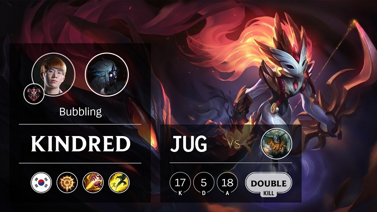 Kindred Jungle vs Olaf - KR Grandmaster Patch 9.15