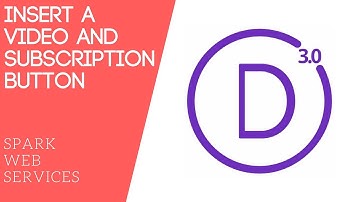 Insert a Youtube video and subscription button in Divi Theme | Spark Web Services