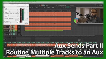 Aux Sends/Parallel Processing Part II - Routing Multiple Tracks to an Aux in REAPER