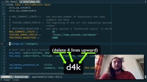 Badass Vim   How to use relative line numbers in vim
