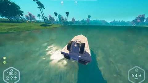 Planet Nomads 0.7.7 Speed-boat made with floating foundations!