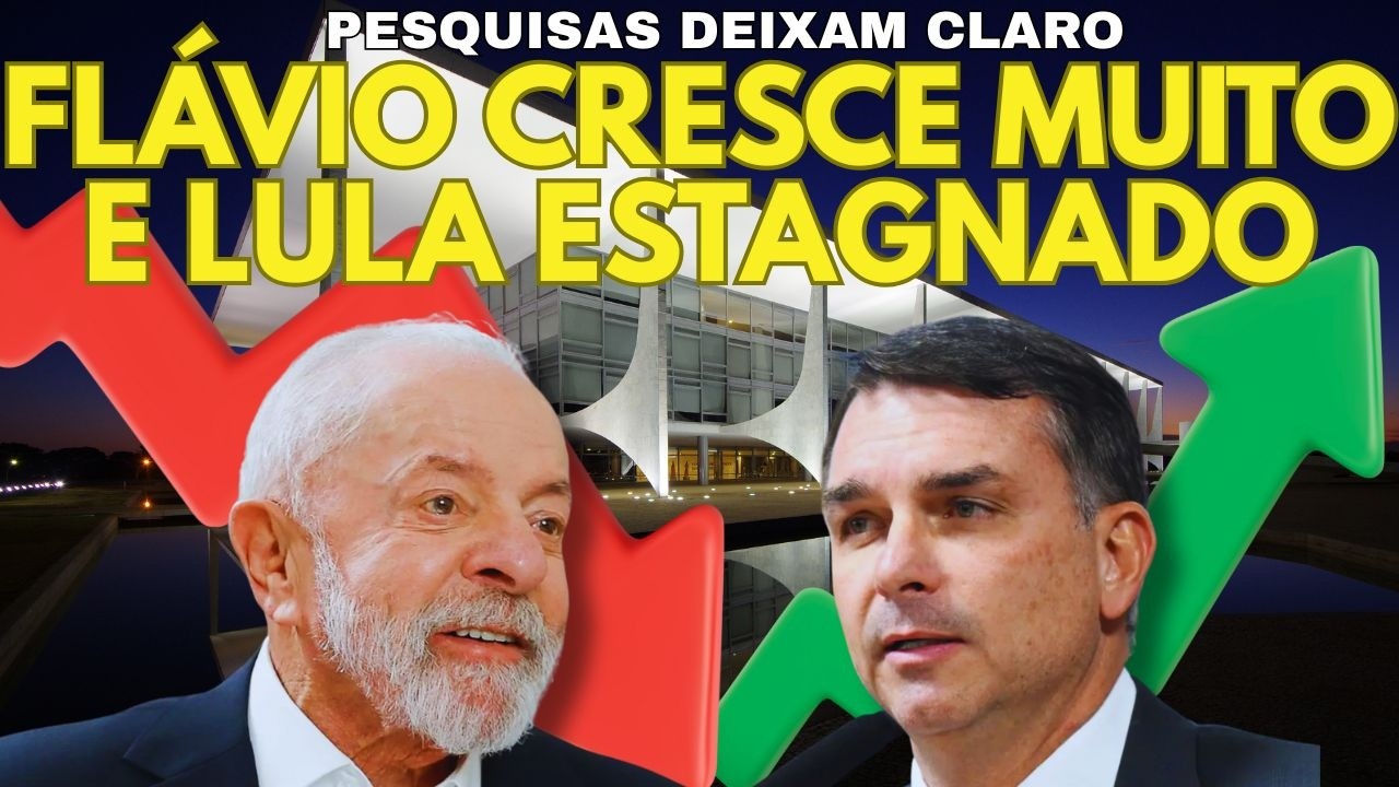 Eleições 2026: FLÁVIO  BOLSONARO SOBE MUITO NAS PESQUISAS E DEIXA LULA DESESPERADO.