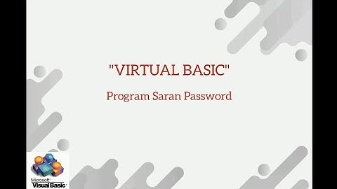 "VIRTUAL BASIC" Program Saran Password