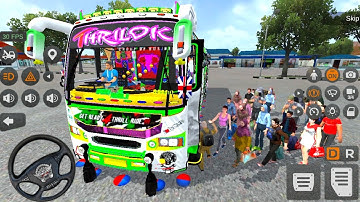 💥Lighting Bus simulator Indonesia Different Map Mod Full Passenger Load Android Gameplay Video 
