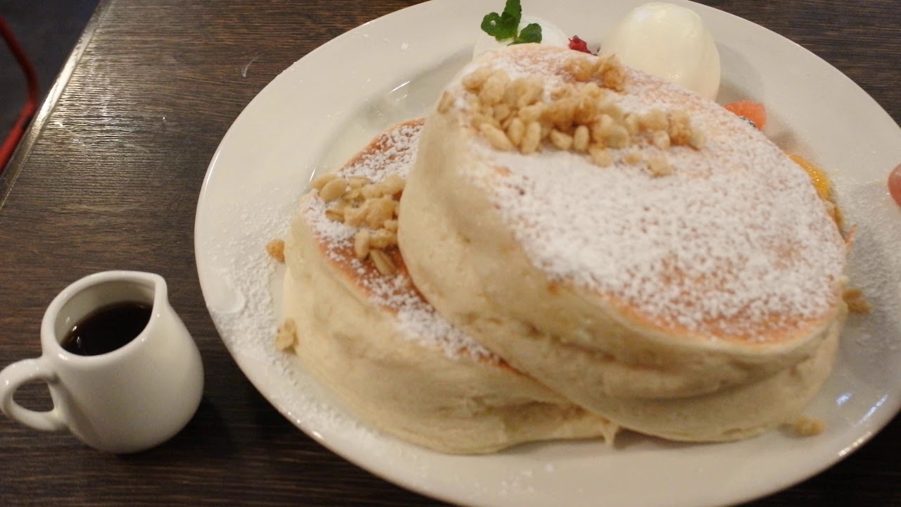 후쿠오카 수플레 팬케이크 , 카페 델솔 ,Fukuoka souffle pancake, Cafe Del Sol YouTube