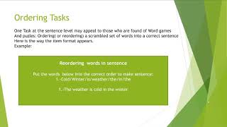 Assessing writing TTE presentation