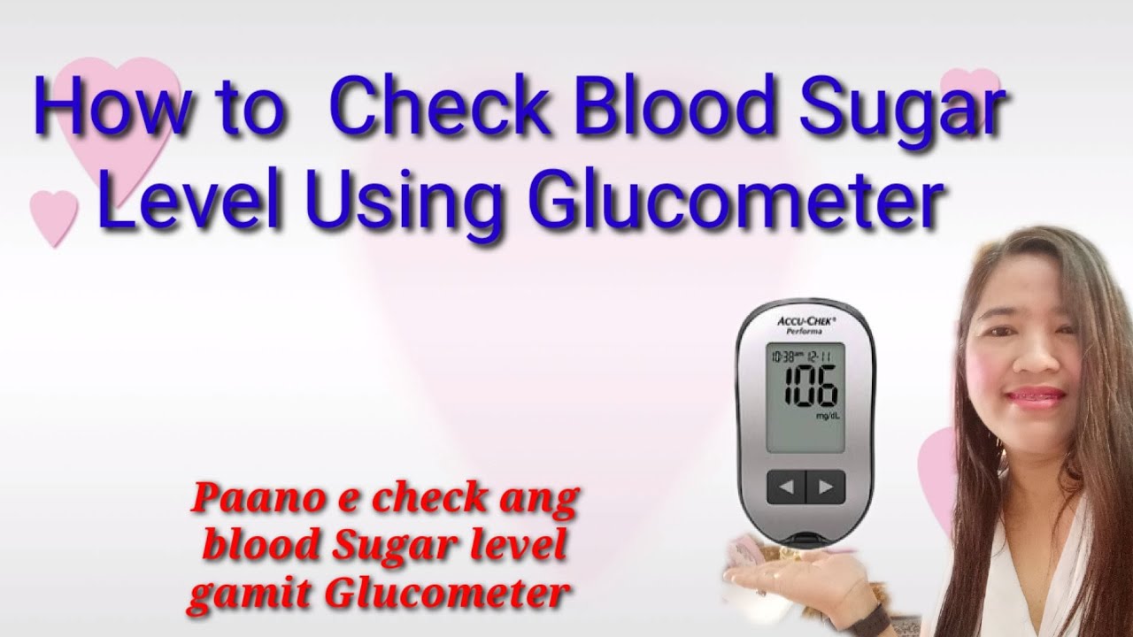 How to Check Blood Sugar Level Using e check ang