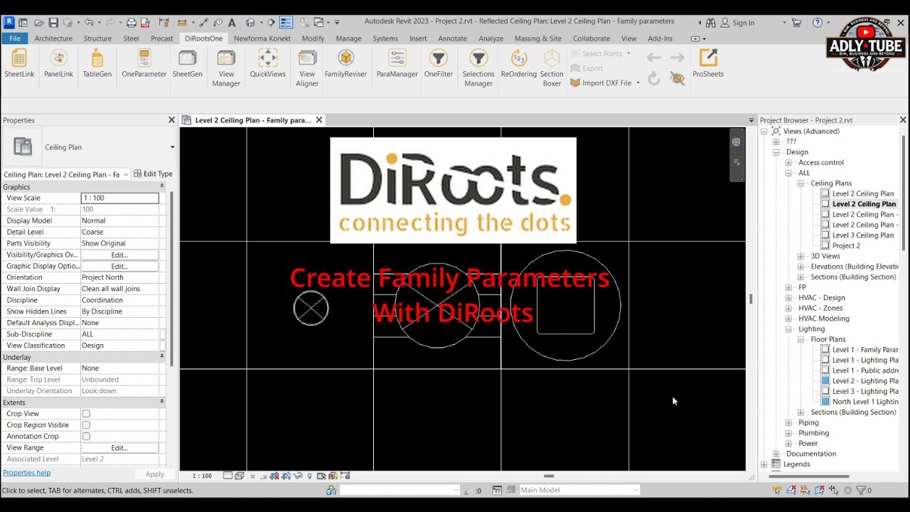 Create and Manage Family Parameters with DiRoots - YouTube