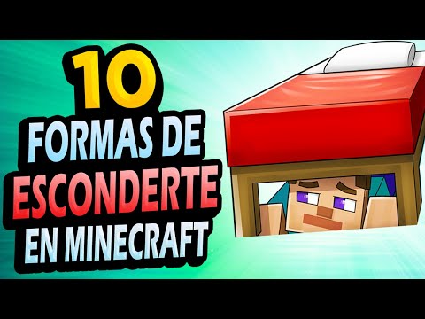 ✅ 10 Formas de ESCONDERTE en Minecraft!!