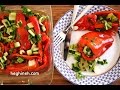 Marinated red peppers  red pepper recipes  heghineh cooking show