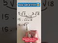 Easy radical trick! #mathstricks #shortsfeed #mathematics