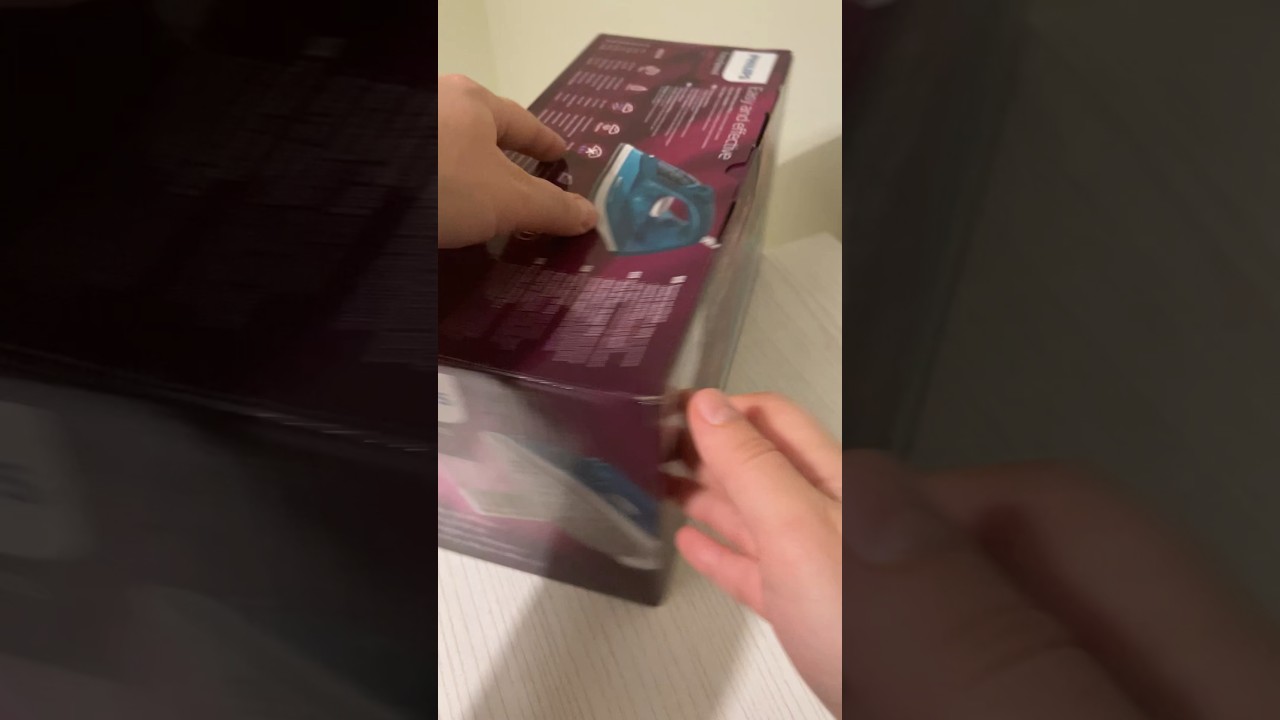 Распаковка. Паровой утюг Philips EasySpeed GC1756/20, синий