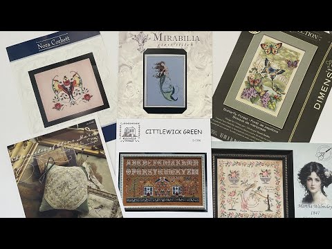 Flosstube #9 - FFO, a blessings SAF, sampler WIPs & Mira Mermaid #stitchingfromstash2025