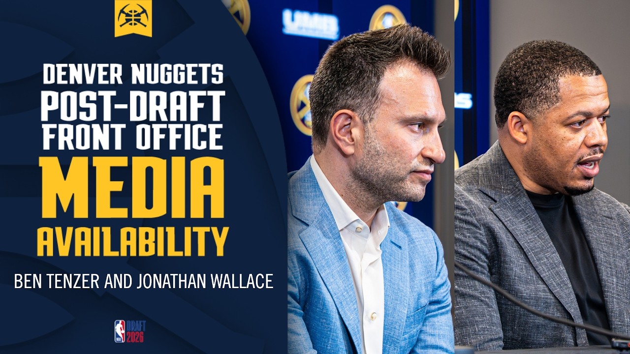 Denver Nuggets Draft Trevon Brazile and Bryce Hopkins | Post-Draft Press Conference 🎙