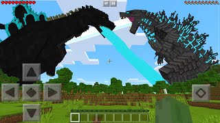 I Found GODZILLA vs HEISEI GODZILLA in Minecraft Pocket Edition...