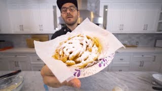 making a funnel cake and reliving my childhood