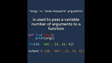*args and **kwargs in python | #SHORTS