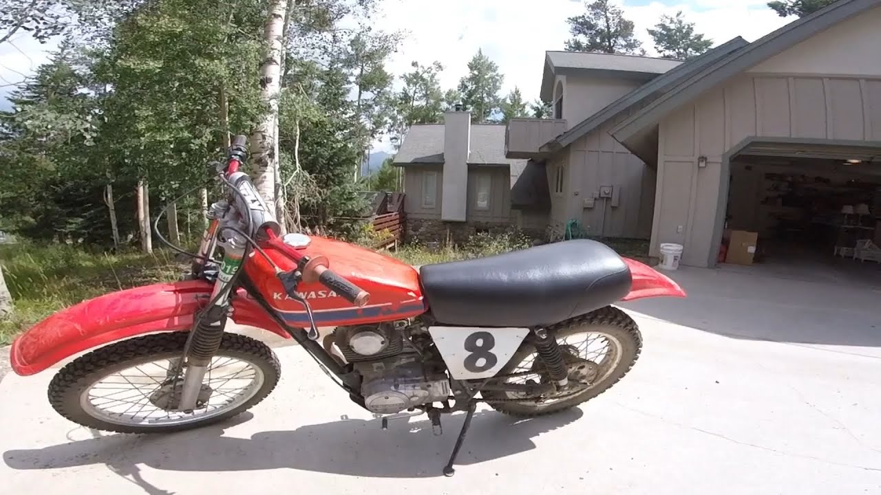 1978 Kawasaki KL250 - YouTube