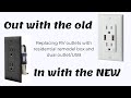 Upgrading substandard RV outlets with new electrical box and double outlet and USB plugs