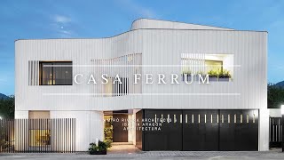 Casa Ferrum, Home Design with White Metal Pipes facade in Mexico
