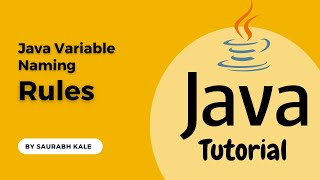 Java Variable Naming Rules: Best Practices with Examples in Hindi By Saurabh Kale