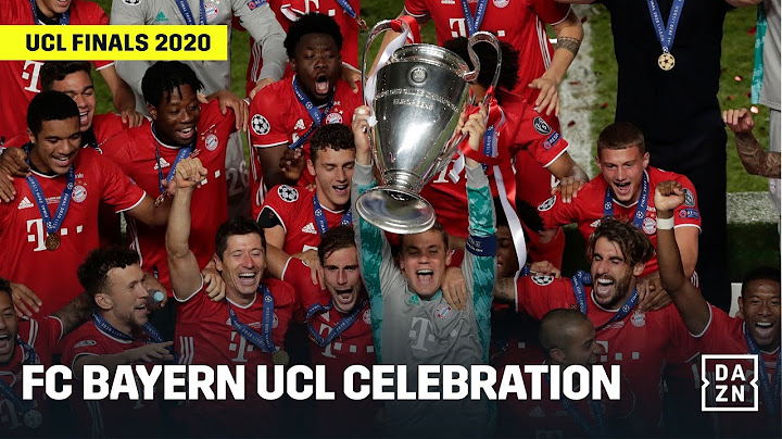 FC Bayern Celebrate Winning The UEFA Champions League