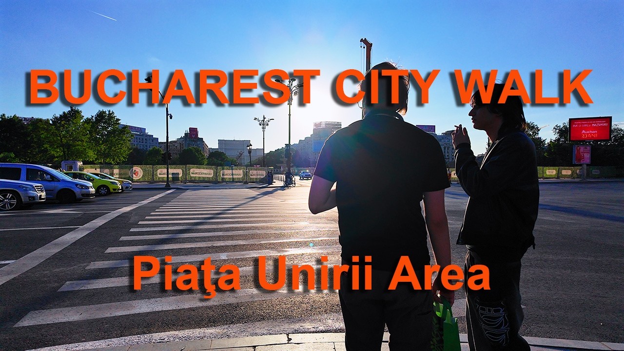 Buchares 4K city walk - Piața Unirii Area