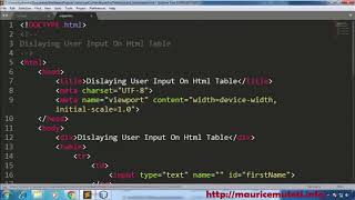 1. JAVASCRIPT CSS HTML TUTORIAL - How To Add Text Input Field