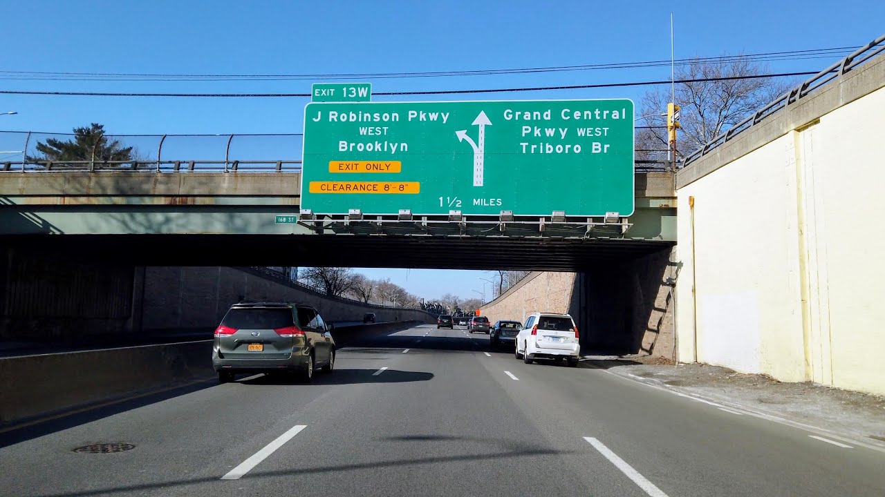 4K Highway - Grand Central Pkwy and Jackie Robinson Pkwy from