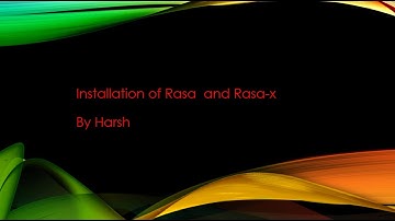 Installation of Rasa and Rasa-x for chatbot