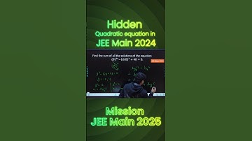 JEE Main 2024 PYQ | Quadratic Equations | Logarithms | Mixed Concept #shorts #jeemains